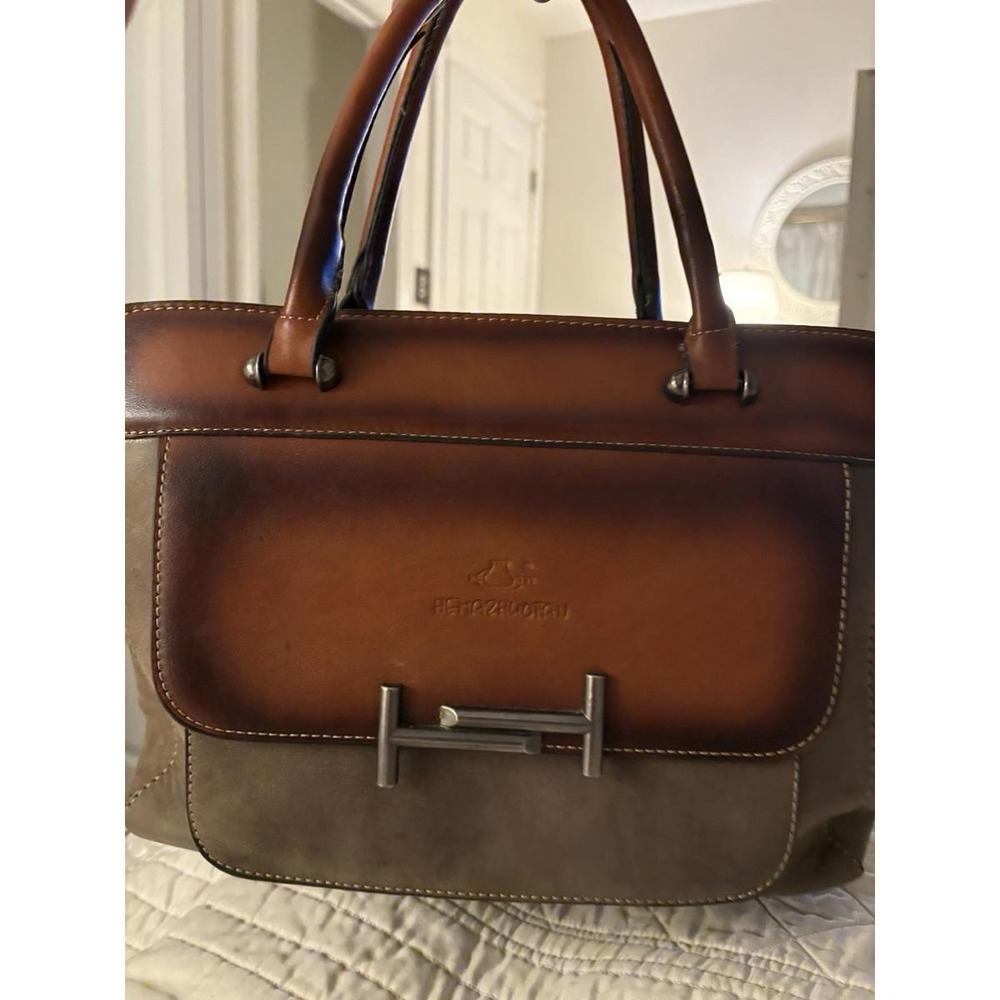 Hema Zhuofan Women's Bag Brown Leather Shoulder Crossbody Purse